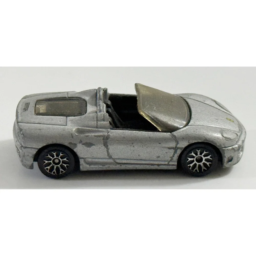 Matchbox Ferrari 360 Spider Kids 1:64 Silver Diecast Convertible Toy Car 2001